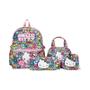 Imagem de Conjunto De Mochila Hello Kitty 4 Peças Alças Ajustáveis fechamento Com Zíper Estampa Anime Bolsa