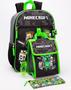 Imagem de Conjunto de mochilas Minecraft Kids School com lancheira de 5 peças