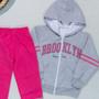 Imagem de Conjunto de moletom infantil 4 ao 10 para Meninas Brooklyn