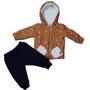 Imagem de Conjunto de Moletom Infantil Masculino Blusa Peluciada com Capuz e Calça Trick Nick 1020960