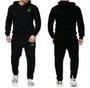Imagem de Conjunto de Moletom Relaxado Calça e Blusa Bolso Canguru Fechado Rlx Masculino