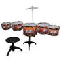 Imagem de Conjunto de música de bateria infantil para crianças, modelo Deluxe