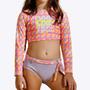 Imagem de Conjunto de Nadar Rosa Summer Vibes Infantil Feminino Poah Noah 52919