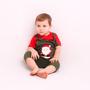 Imagem de Conjunto De Natal Infantil Jardineira Com Camiseta Baby Luxo