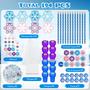 Imagem de Conjunto de papelaria Cinrobiye 194 unidades Snowflake Winter Christmas