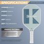 Imagem de Conjunto de pás Pickleball BuyPick Carbon Fiber 2024 2 pás