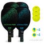 Imagem de Conjunto de pás Pickleball Franklin Sports Wooden para 4 jogadores com bola