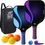 Imagem de Conjunto de pás Pickleball JonCaye Graphite com acessórios