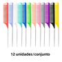 Imagem de Conjunto de Pentes de Cauda Pontiaguda - Cores Variadas para Penteados, Tranças e Tintura de Cabelo