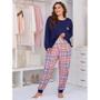 Imagem de Conjunto de Pijama Feminino com Estampa Love - Manga Comprida