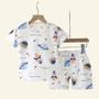 Imagem de Conjunto de Pijama Infantil de Algodão - Macio e Confortável com Estampa de Desenho Animado