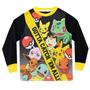 Imagem de Conjunto de pijama Pokémon Boys tamanho 7, preto, manga comprida, blusa e calça