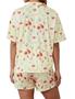 Imagem de Conjunto de pijamas LIUYANFENGZ, camisa e calça femininas com estampa de frutas