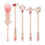 Imagem de Conjunto De Pincéis De Maquiagem Macios E Fofos De Anime Rosa Card Captor Sakura Com 5 Peças De Cabo