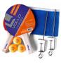 Imagem de Conjunto de Ping Pong Kit 2 raquete 3 bolascom rede Vollo