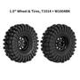 Imagem de Conjunto de Pneus INJORA 1.0 Beadlock para Carros RC 1/18 e 1/24