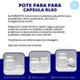 Imagem de Conjunto De Potes 60Ml Para Capsula Com Tampa Lacre 100Und