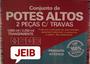 Imagem de Conjunto de Potes Altos, 2 Peças com Travas, 1.000 ml / 2.250 ml