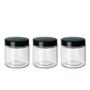 Imagem de Conjunto de Potes de Vidro Le Easy com Tampa Preta 3 Peças 700ml