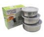 Imagem de Conjunto De Potes Inox Com Tampa 3 Peças Wincy