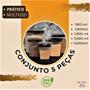Imagem de Conjunto De Potes Para Mantimento 5 Peças Com Tampa Prático