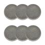Imagem de Conjunto de Pratos de Sobremesa 06 Peças Flat Gray Oxford
