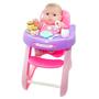 Imagem de Conjunto de presentes para alimentação de bonecas JC Toys 14 Lots to Love Babies com cadeira alta