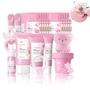 Imagem de Conjunto de presentes para cuidados com a pele Fashion Base Sakura com kit esfoliante
