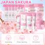 Imagem de Conjunto de presentes para cuidados com a pele Fashion Base Sakura com kit esfoliante