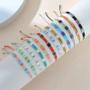 Imagem de Conjunto De Pulseiras De Miçangas Pequenas Ajustáveis Em Múltiplas Cores, 12 Peças, Pulseiras