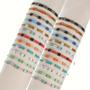 Imagem de Conjunto De Pulseiras De Miçangas Pequenas Ajustáveis Em Múltiplas Cores, 12 Peças, Pulseiras
