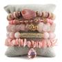 Imagem de Conjunto De Pulseiras Elásticas Com Contas De Cristal Boêmio Feminino, 5 Peças, Presente De Joias,