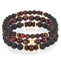 Imagem de Conjunto de pulseiras West Coast Jewelry Red Tiger Eye Stone Men