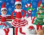 Imagem de Conjunto de quebra-cabeças MasterPieces Elf on the Shelf, pacote com 4, 100 peças