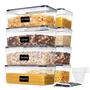Imagem de Conjunto de recipientes de armazenamento de alimentos Vtopmart 8PCS de 3,2 L com tampas