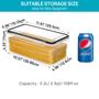 Imagem de Conjunto de recipientes de armazenamento de alimentos Vtopmart 8PCS de 3,2 L com tampas
