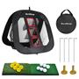 Imagem de Conjunto de redes de lascas de golfe DURARANGE Pop-up com tapetes e bolas pretas
