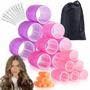 Imagem de Conjunto de rolos de cabelo EHBELIF Jumbo 34 unidades com clipes para Blowout Lo