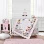 Imagem de Conjunto de roupa de cama de berçário NoJo Keep Blooming Sweet Girl de 4 peças