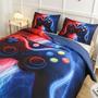 Imagem de Conjunto de Roupa de Cama Gamer Meeting Story - Tie Dye com Raios