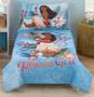 Imagem de Conjunto de Roupa de Cama Infantil Disney Moana - Edredom e Lençóis