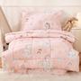 Imagem de Conjunto de Roupa de Cama Infantil JSD - Unicórnio Rosa - 4 Peças (Bed-in-a-bag)