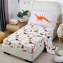 Imagem de Conjunto de roupa de cama infantil URBONUR Ultra Soft Dinosaur Print Grey