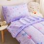 Imagem de Conjunto de roupa de cama infantil Viviland Butterfly Floral Purple Microfiber