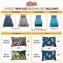 Imagem de Conjunto de roupa de cama Naruto Anime Twin Size com edredom e lençol