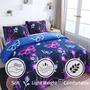 Imagem de Conjunto de roupa de cama RYNGHIPY Purple Butterfly Girls Twin Size