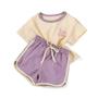 Imagem de Conjunto De Roupa De Verão Para Bebês Meninas, Camiseta Fofa Com Bordado De Coelho, Shorts Elásticos