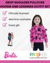 Imagem de Conjunto de roupas Barbie Big Girls Drop Shoulder Hoodie e leggings