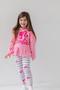 Imagem de Conjunto de roupas Barbie Little Girls Peplum Fleece com capuz e leggings