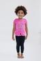 Imagem de Conjunto de Roupas Barbie para Meninas - Camiseta e Leggings Rosa/Pretas